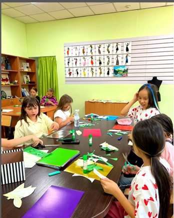 №1 Оқушылар үйіне барып уақыттарын тиімді пайдалануда