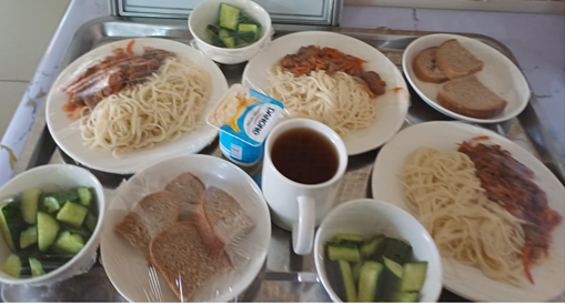 Тағамдар мәзірі 2 апта 2 күн(08.04.2025) Меню блюд.