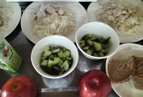 Тағамдар мәзірі 1 апта 1 күн (28.04.2025). Меню блюд.